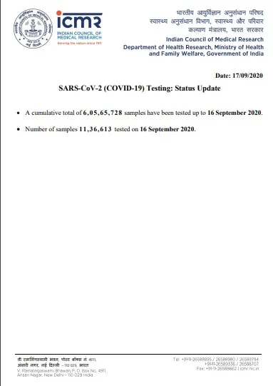 india coronavirus samples tested icmr 